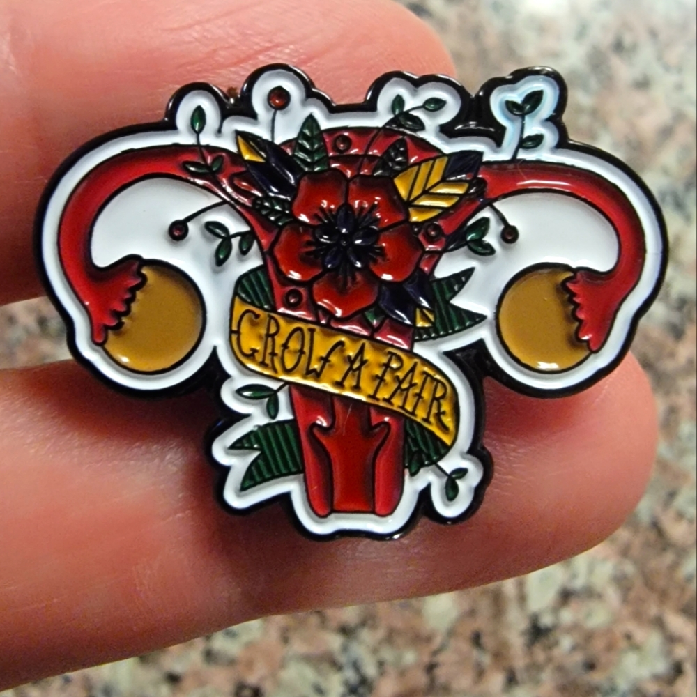 *2 for $13* Female Empowerment Grow A Pair Pin